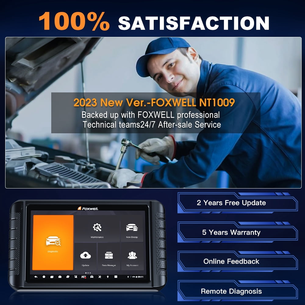 FOXWELL Car OBD2 Scanner Bi-direction Automotive Full System Diagnostic Tool ECU Cod-ing