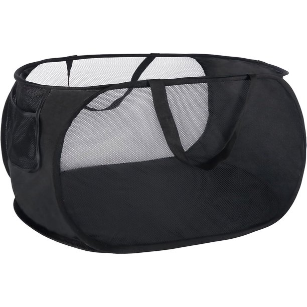 Collapsible Laundry Hamper, PopUp Laundry Hamper, Collapsible Mesh