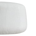 thumbnail image 3 of Studio Living Kingston Modern Upholstered Ottoman, White Boucle Fabric, 3 of 7