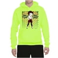 thumbnail image 2 of Wild Bobby, Betty Boop Sugar and Spice Wink Betty Boop Unisex Hoodie Sweatshirt, Safety Green, Small, 2 of 5