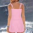 thumbnail image 5 of Clearance! Lisingtool Swim Dress for Women Swimwear Swimdresses for Women 2025 Vintage Two Pie Ce Tankini Swimsuits Push Up Swimwear Bathing Suits Pink, 5 of 8