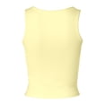 thumbnail image 6 of Lixiuxyad Women's Camisole Summer Camisole Top With Beaded Neckline Elegant Sleeveless Tank For Casual Wear And Layering,Yellow, 6 of 6