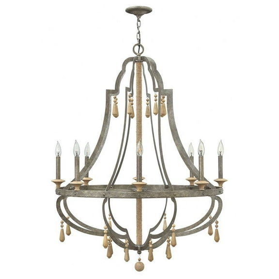 Fredrick Ramond Lighting - Cordoba-8 Light Large Open Frame Bohemian Chandelier