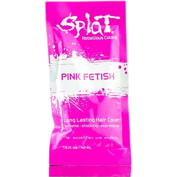 Splat Singles Hair Color Dye Foil Pack, Pink Fetish, 1.5 ...