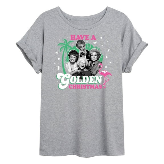 Golden Girls - Have A Golden Christmas - Juniors Ideal Flowy Muscle T-Shirt
