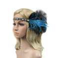 thumbnail image 2 of Banda elástica para el cabello con plumas vintage hecha a mano, accesorios para el cabello para mujer, diadema para el cabello, tocado de novia, 2 of 2