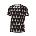 thumbnail image 5 of T Shirt For Men Christmas Tree Pink And Green Novelty Sports T-Shirts Short Sleeve Quick-drying Tops, 5 of 7
