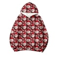 thumbnail image 1 of WEAIXIMIUNG Robe Sweat à Manches Courtes Mode Décontractée Imprimé de Noël à Capuche Manches Longues Top2, 1 of 3