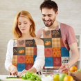 thumbnail image 3 of Happy Thanksgiving Turkey Fall Leaves Pumpkin Apron-Garden Aprons for Women with Pockets-Cotton Linen Waterproof Kitchen Cooking Gardening Aprons Adjustable for Kitchen,Cooking,BBQ and Salon 33"x27", 3 of 7