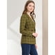 thumbnail image 4 of Chaqueta formal Allegra K para Mujer, Trabajo a Cuadros, solapa con Muesca, Doble Botonadura, Verde amarillo S, 4 of 7