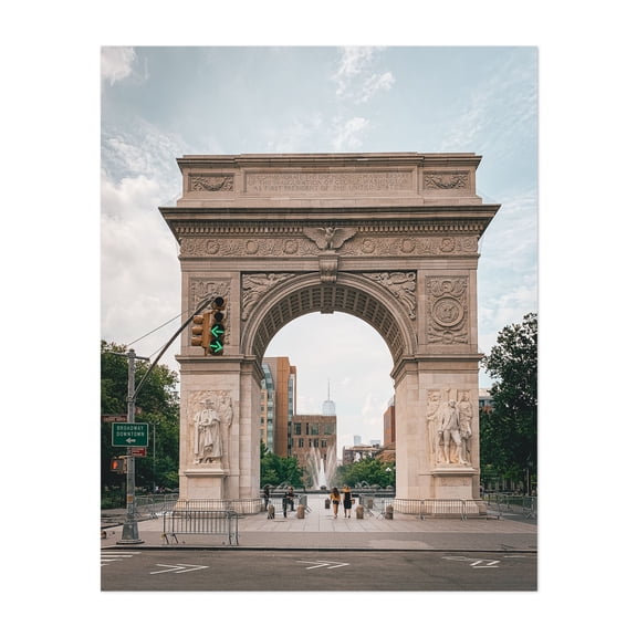 Washington Square Arch - Manhattan New York Photography Unframed Wall Art Print 8 x 10 inches