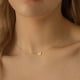 thumbnail image 3 of Collar con letras iniciales Para Mujer, joyería de acero inoxidable con colgante del alfabeto, Gargantilla con un solo nombre, Collares Para Mujer, 3 of 3