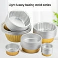 thumbnail image 6 of Oiur 20Pcs Tinfoil Box with Lid Reusable Disposable Round Food Grade Non-Stick Oven Safe Cupcake Container Aluminum Foil Bowl Baking Mold Kitchen Supplies, 6 of 7