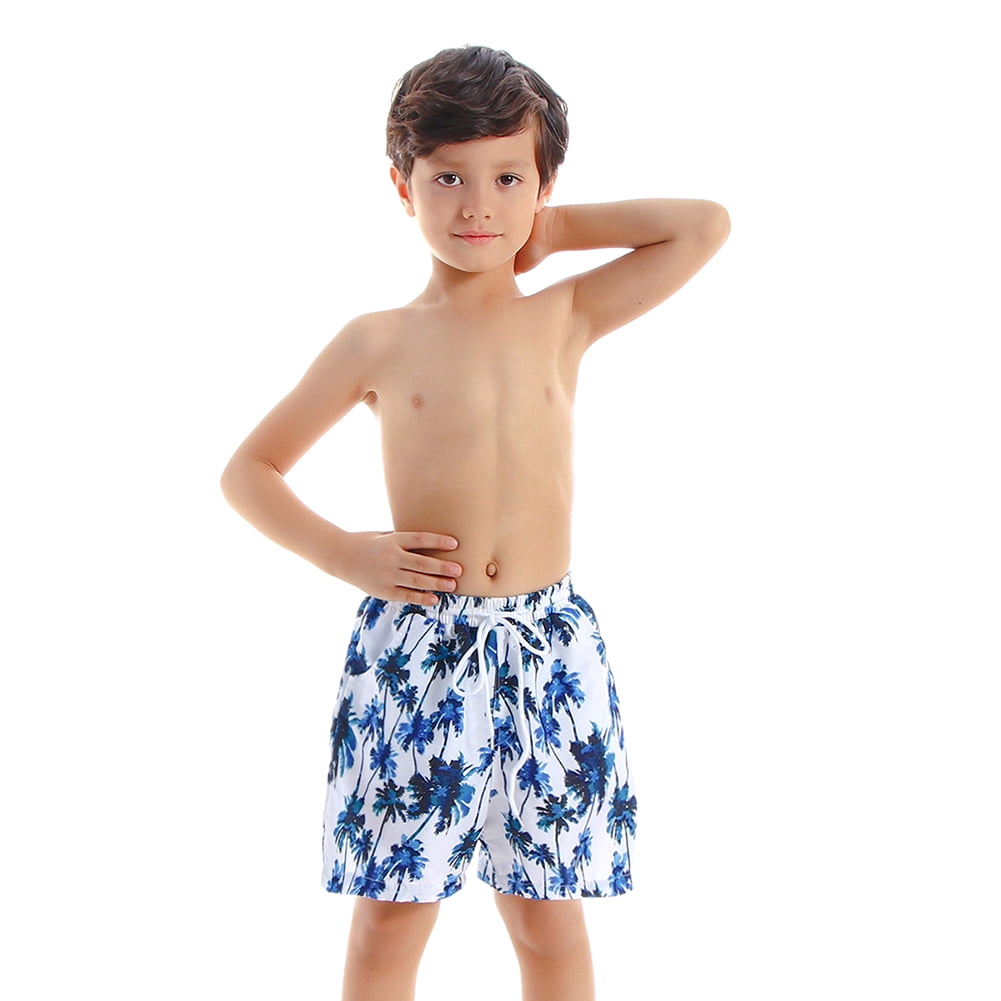Family Matching Leaves Print Father Son Swim Trunks and Boys Quick Dry Swimwear Bathing Suits Walmart