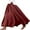 Wine1, variant on XIAONU Womens Skirts Flowy Elastic Waist A-Line Skirt Versatile Styling Comfortable Solid Color Elegant Long Skirts