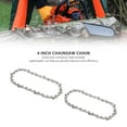thumbnail image 4 of Chain 2 Pcs 4 Inch Chainsaw Chain 28 Drive Links Alloy Steel Chain Replacement Mini Chainsaw Accessories, 4 of 8