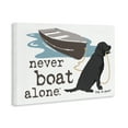 thumbnail image 4 of Stupell Industries Never Boat Alone Dog Animals Painting Wrapped Canvas Art Print Wall Art, 24 x 16, 4 of 8