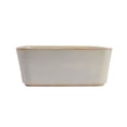 thumbnail image 4 of Bloomingville Rectangular Stoneware Planter, Ivory Reactive Glaze, 4 of 6