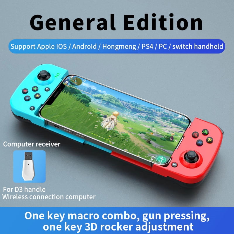 Mobile Gaming Controller for iPhone iOS Android PC, Wireless