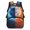Wolf Pattern, variant on POLERO Cartoon Otter in Splashing Water Print 17 Inch Backpack for Teens, Polyester Lightweight Bookbag for Daypack Outdoor