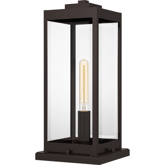 Westover 1-Light Western Bronze Outdoor Pier Mount Light