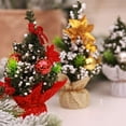 thumbnail image 2 of Árbol de Navidad Mini árbol decorativo Decoración navideña única de PVC Decoración navideña perfecta para mesa, tableros de mesa y su hogar u oficina 3 piezas, 2 of 6