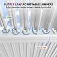 thumbnail image 4 of PURPLE LEAF 10x16 ft Louvered Pergola Solar LED Lights Heavy Duty Aluminum Outdoor Hidden Drainage System Patio Backyard Garden Deck White, 4 of 5