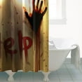 thumbnail image 5 of Halloween Shower Curtain 72x72 Bloody Hands Shower Curtain Horror Set Creepy Help for Bathroom Fabric Spooky Shower Curtain Bathroom Set Scary Halloween Shower Curtain Gift for Kids, 5 of 6