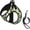 Green Olive, variant on Retro Black Rainbow Flowers Dog Harness and Leash Set, No Pull Reflective Adjustable Soft Mesh Padded Pet Vest with Safety Buckle for Small Medium Dogs and Cats Large