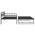 LegaHome Twin Metal Daybed with Pop Up Trundle Bed, HeavyDuty Steel