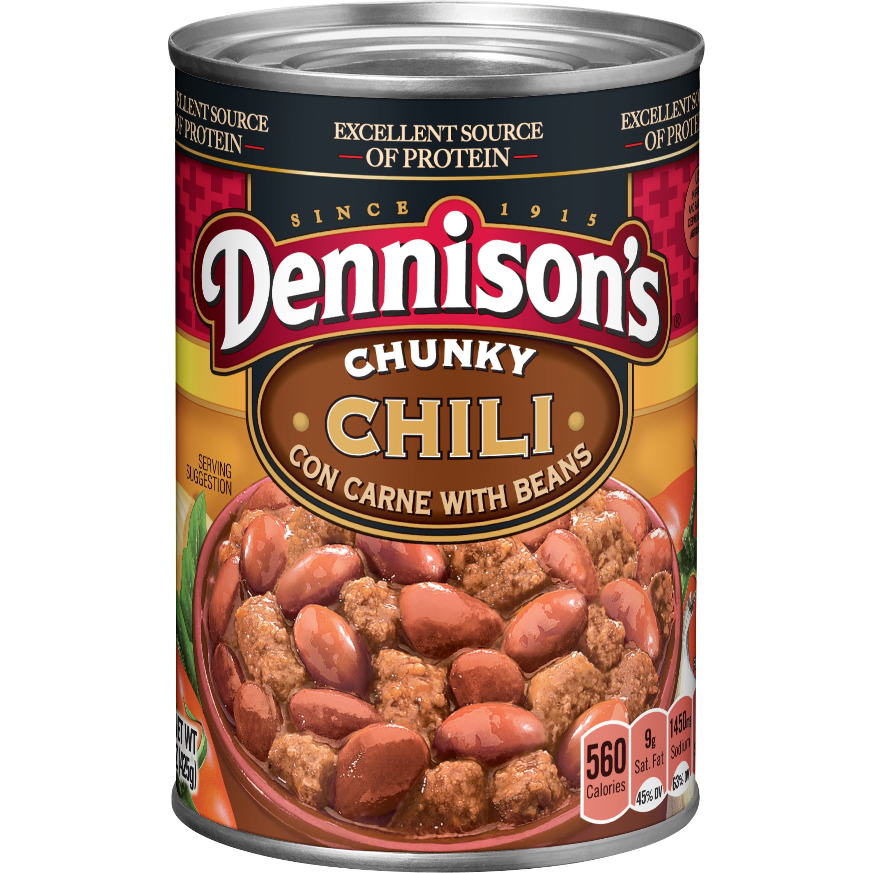 Dennisons Chunky Chili Con Carne with Beans 15 Ounce