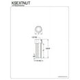 thumbnail image 2 of Kingston Brass Nut for KS3911- 1/2" IPS, 2 of 2
