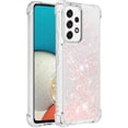 thumbnail image 3 of Compatible with Samsung Galaxy A53 5G Case Glitter Liquid Cute Clear Phone Case Floating Quicksand Shockproof Protective Bumper Silicone Soft TPU Case for Samsung Galaxy A53 5G Star Pink YB, 3 of 12