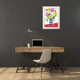 thumbnail image 3 of Mosher, Deidre 18x24 White Modern Wood Framed Museum Art Print Titled - Pop Bouquet II, 3 of 4