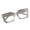 Clear, variant on Boyscolos Fashion Square Glasses Set Full Rim PC Frame & Lens, Daily Wear Eyewear for Work and Casual Outfits Ideal for Students Leopard Print One Size