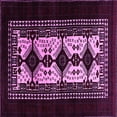 thumbnail image 1 of Ahgly Company Indoor Square Oriental Pink Industrial Area Rugs, 6' Square, 1 of 4