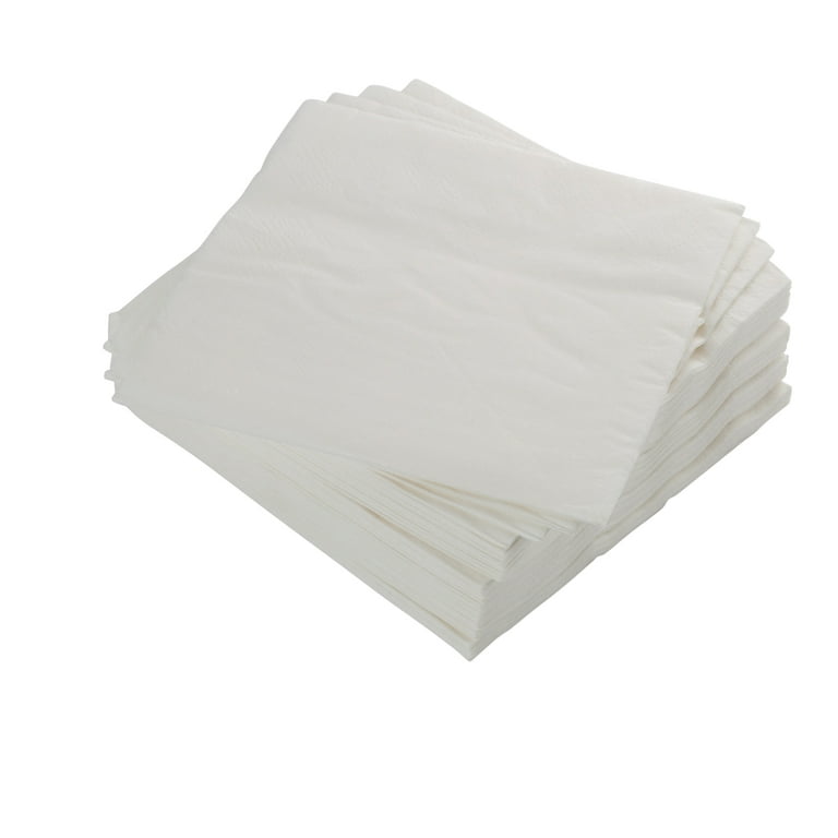 Crown Display White Beverage Napkins: Highly Absorbent Disposable Paper  Napkins - 50 Count
