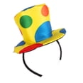 thumbnail image 3 of Payaso Sombrero Diadema Bufón Diadema Payaso Sombrero Diadema para Circo Accesorios de Disfraces Carnaval Cosplay Disfraz Divertido Tocado de Payaso para Niños Adultos XianweiShao 8390615135566, 3 of 4