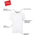 thumbnail image 3 of Hanes Men's 12-Pack Crew T-Shirt, White, Large, 3 of 9