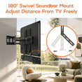 thumbnail image 3 of MountLiving Soundbar Mount for Mounting Above or Under TV, Universal Soundbar TV Bracket for Most Brands, up to 16 lbs, Tool-Free with Adjustable Design, 3 of 7