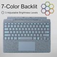 thumbnail image 5 of Detachable Type Cover for Microsoft Surface Pro Copilot+ (11th Edition)/Pro 11/10/9/8/X,13",Keyboard with Touchpad & Pen Holder,Ice Blue, 5 of 7
