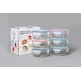 thumbnail image 4 of GENICOOK Borosilicate Glass Small Baby-Size Meal and Food Storage Containers, Rectangular Shape - 12 pc Set (6 Containers - 6 Matching Lids), 4 of 4