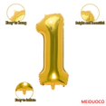 thumbnail image 2 of Globo de foil dorado número 1 de 81 cm MEIDUOCO, 2 of 7