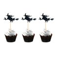 thumbnail image 1 of 24 toppers para cupcakes de bruja con brillo negro Arthsdite, 1 of 4