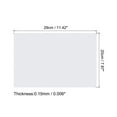 thumbnail image 2 of Uxcell 11.42'' Plastic Sheet Shrink Films Paper BOPS Translucent 5pcs, 2 of 5