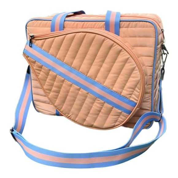 jinwen Tennis Racket Bag Tennis Bag Lightweight Gym Portable with Zipper for Women Men Carry with Racket Storage Tennis Crossbody Bag