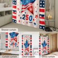 thumbnail image 4 of Bathroom Shower Curtain USA 250 Years Independence Day Flag Star Waterproof Shower Curtains with Hooks, Fireworks Design Bath Curtains Bathtub Curtain Home Decor 72x72in, 4 of 9