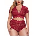 thumbnail image 1 of DPTALR Women's Sexy Lingerie Plus Size Lace Sexy Pajamas Set, 1 of 2