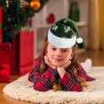 thumbnail image 6 of SLYNSHome Christmas Santa Hat,Green Santa Hats Velvet Comfort Christmas Hat for Christmas New Year Festive Holiday Party Supplies, 6 of 7