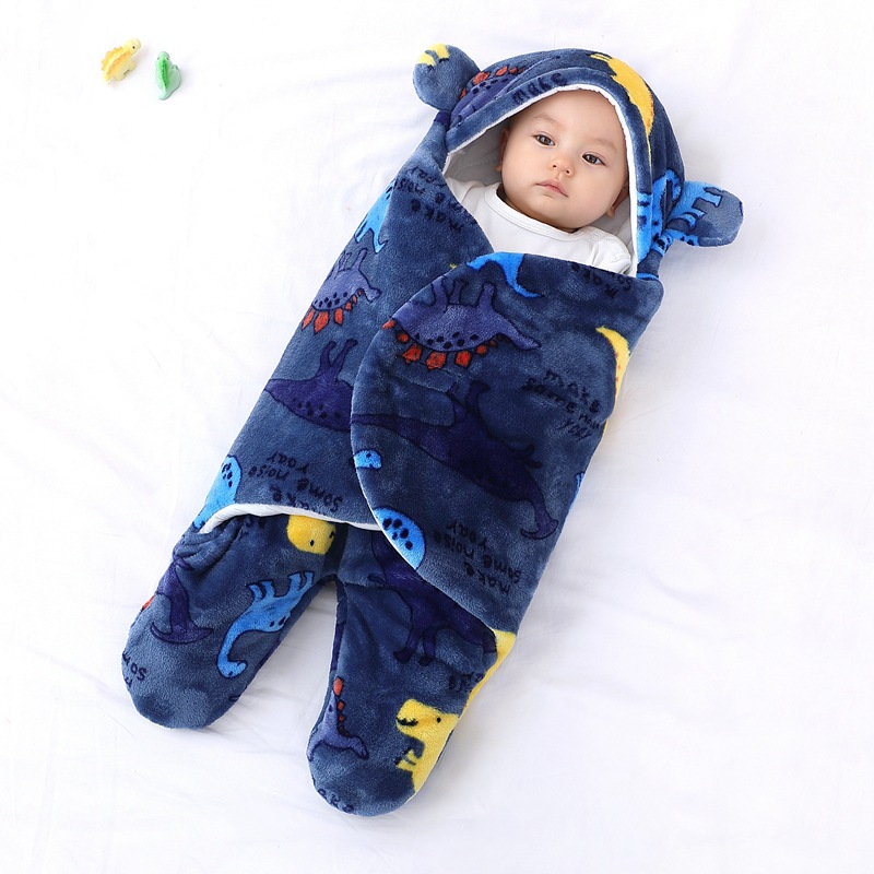 Baby Swaddle Wrap Flannel Newborn Sleeping Sack Newborn Wearable